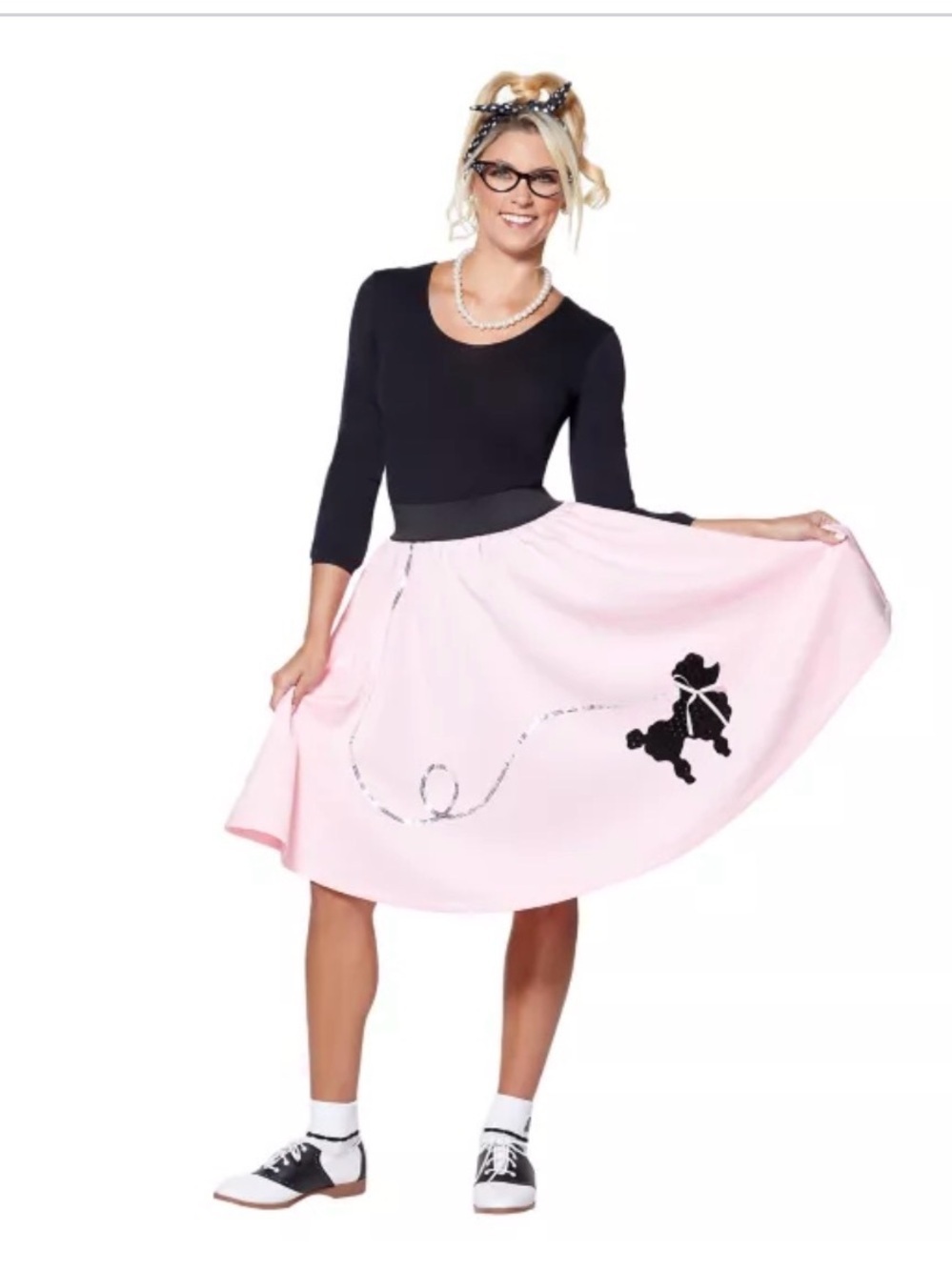 Spirit Pink Poodle Skirt L/XL dress up! Halloween